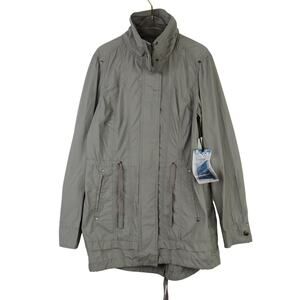 Be Boundless Women's Khaki Gray Utility Jacket Medium Light Jacket Medium
